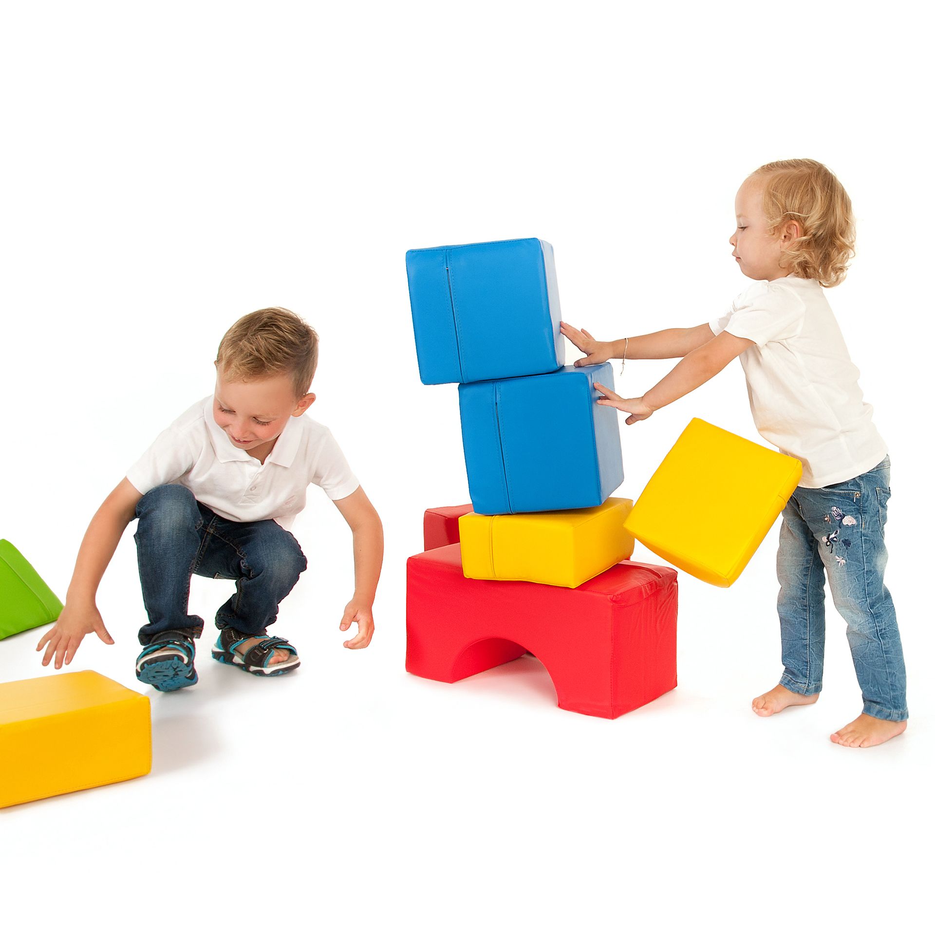 Schaumstoff Bausteine XL, 11er Set, inkl. Tasche