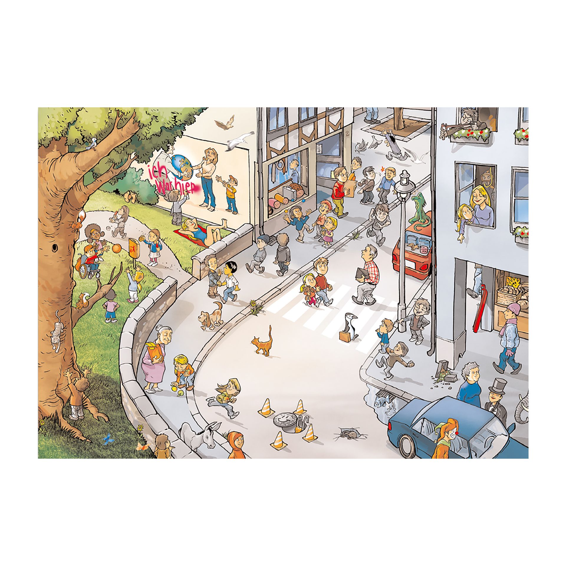 Wimmelposter Miteinander