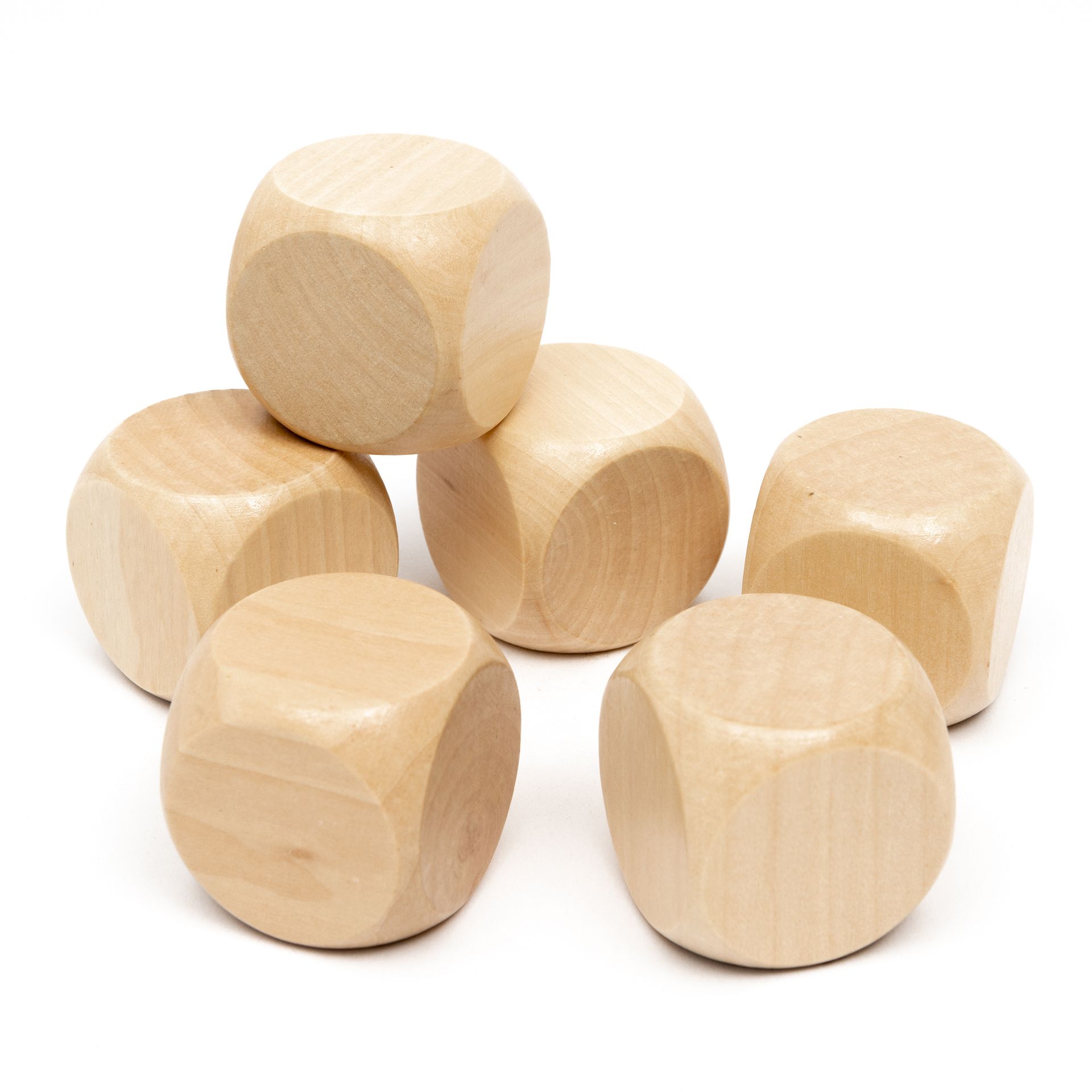 Würfel zum Anmalen, 40 mm, 6er Set