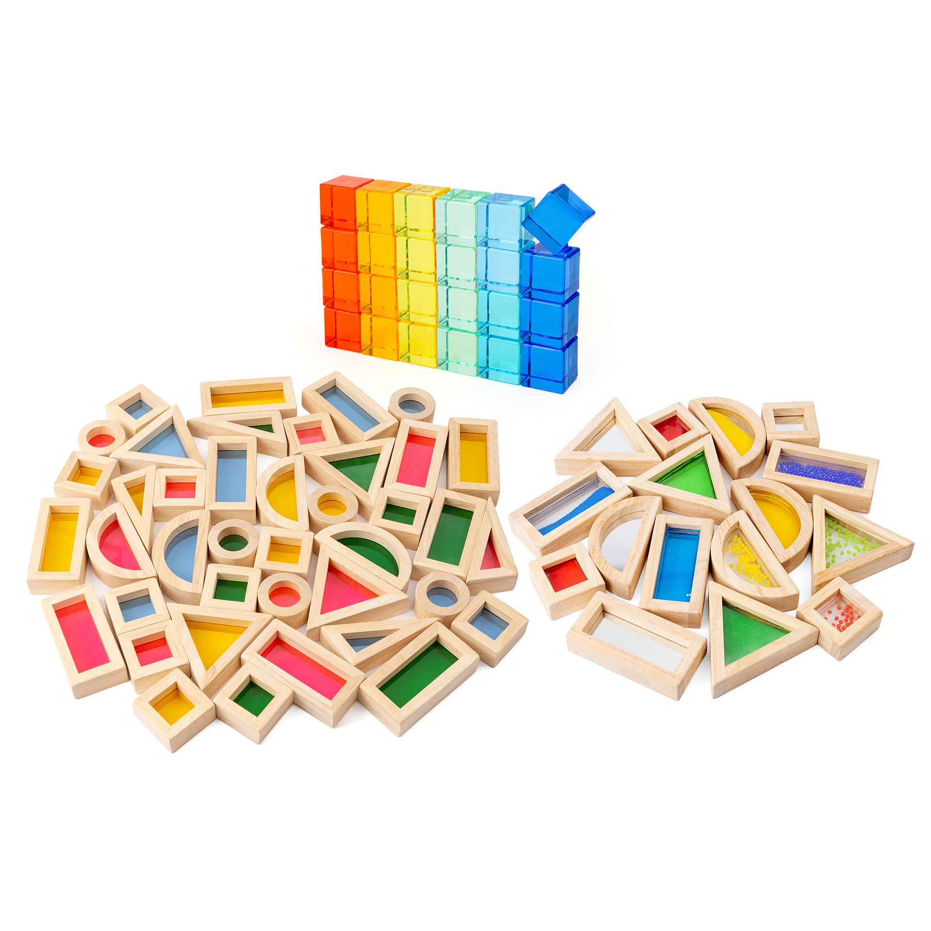 Geolook & Shine Acryl-Bausteine, 80er Set