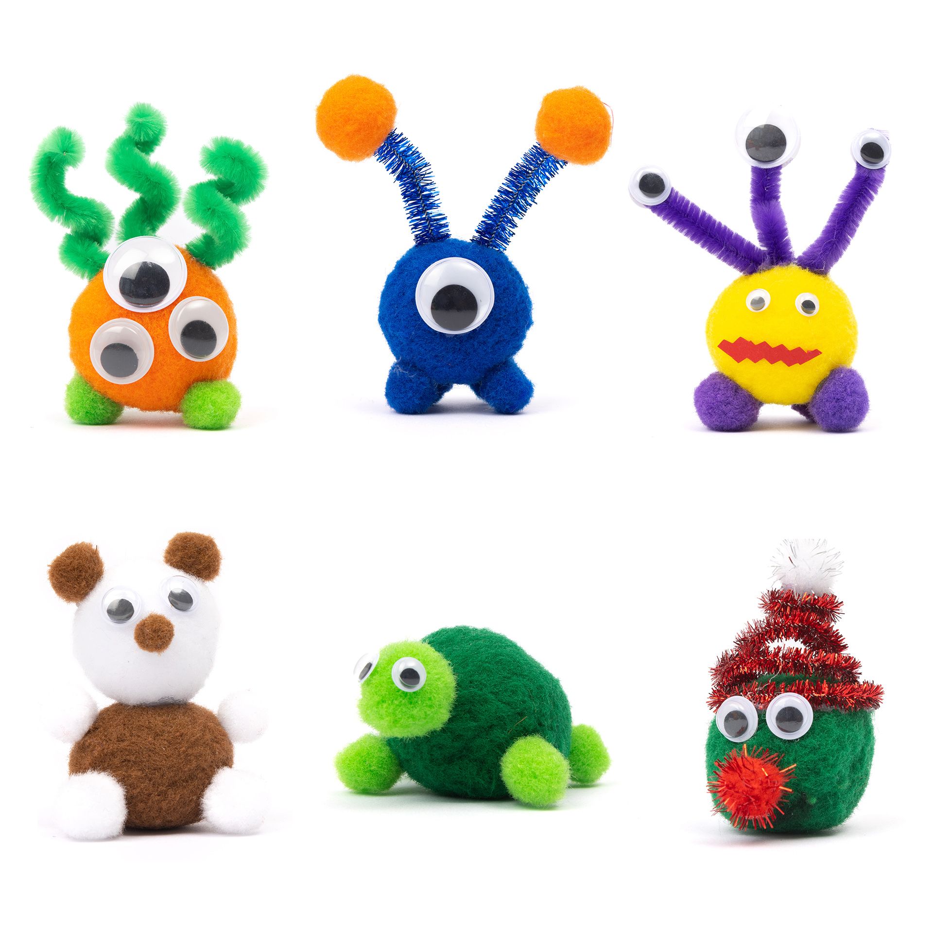 Wackelaugen M, 5 Größen, 500 Stück