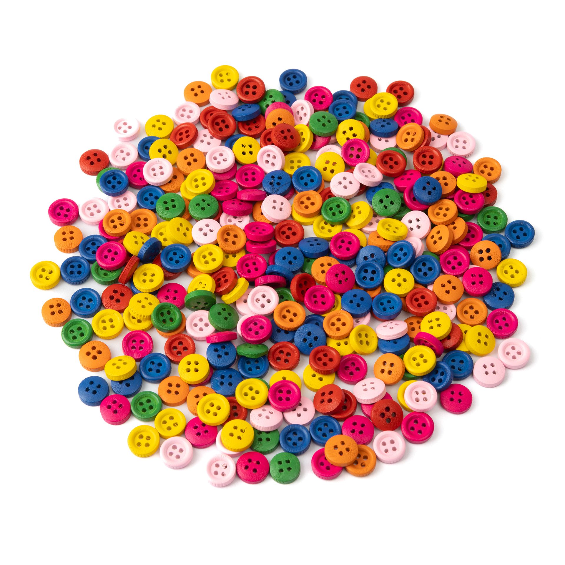 Holzknöpfe, 1cm, 300er Set