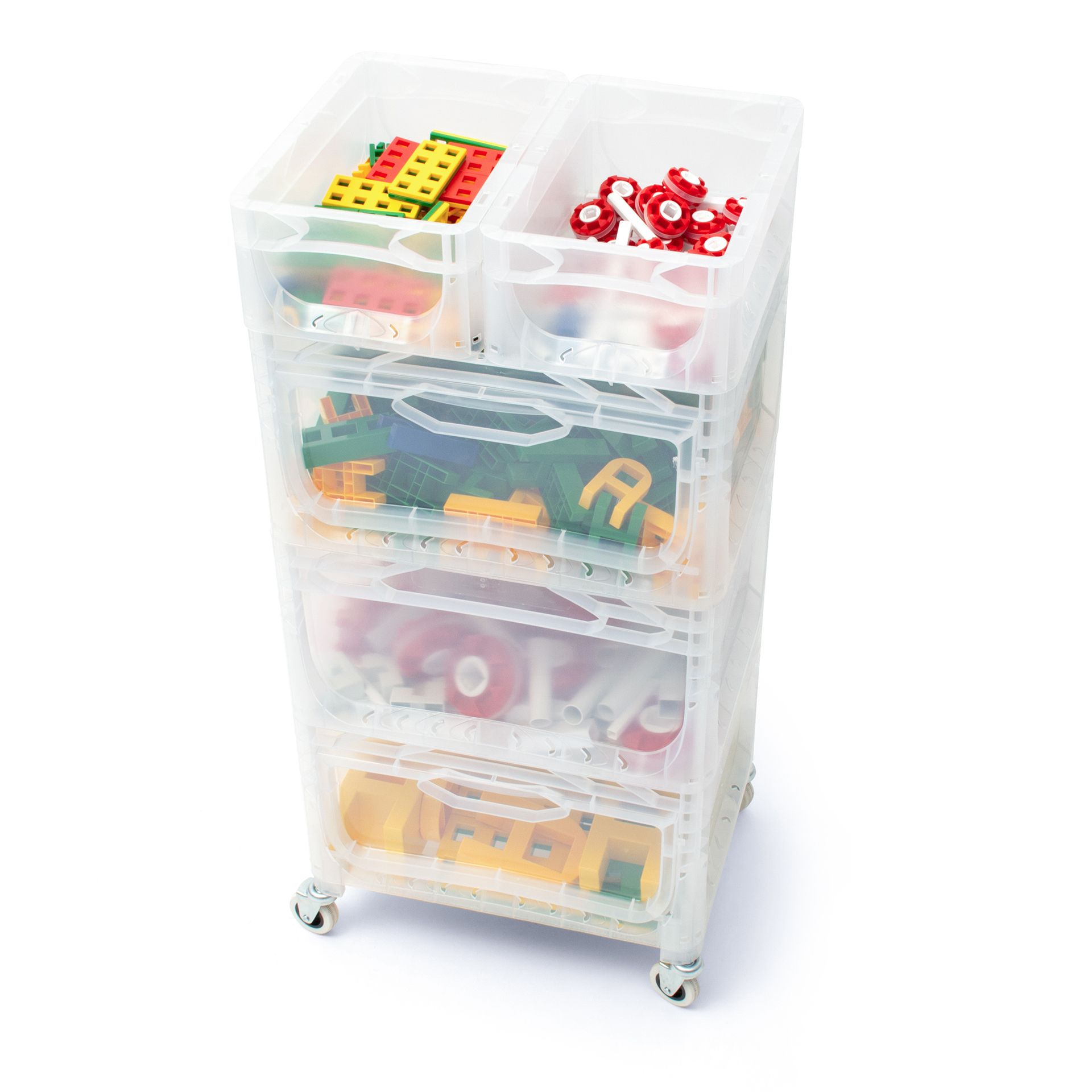 K-TEC 3+ Grundausstattung, 431er Set, inkl. Baupläne und Rollwagen