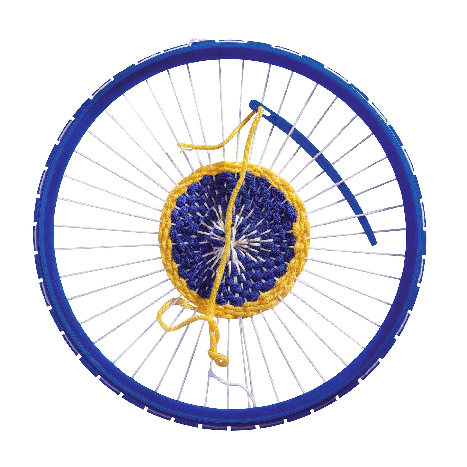 Webrahmen rund, inkl. Baumwollbeutel