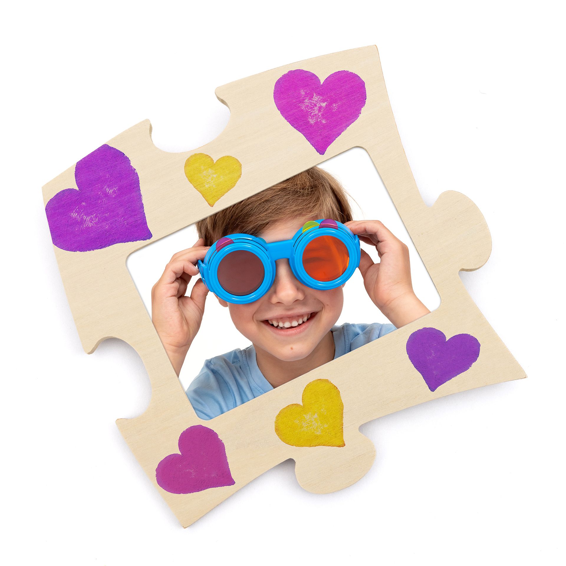 Holzbilderrahmen Puzzle, 10er Set