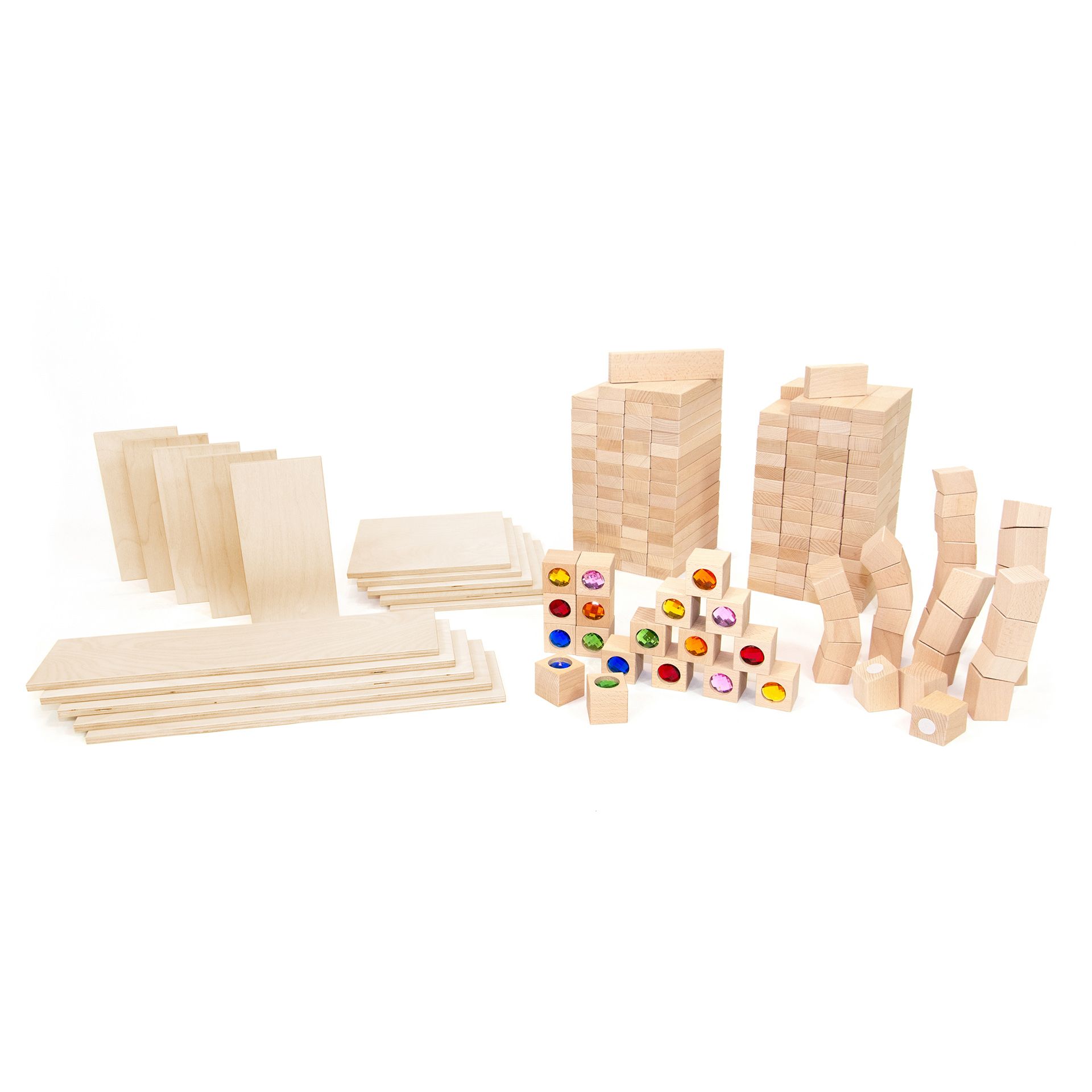 KRAFT Paket Holzbausteine, 246er Set