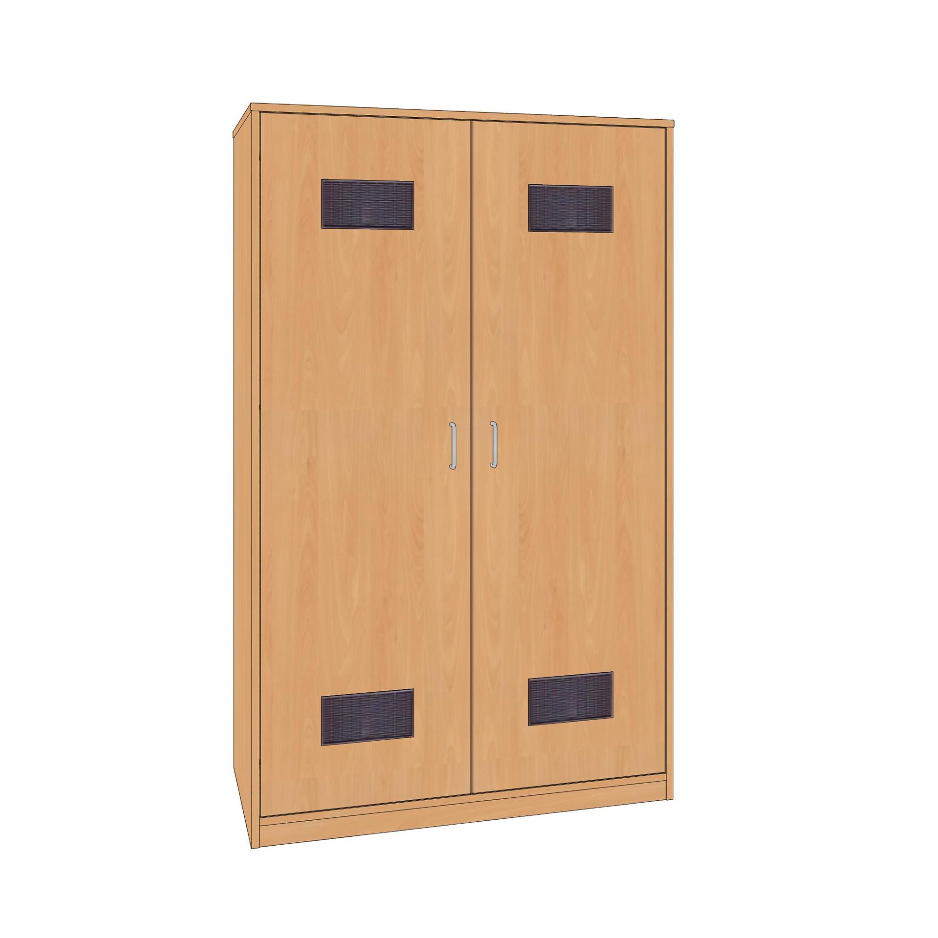 Bodenliegepolsterschrank 6er, für 115cm, 110x180x60cm