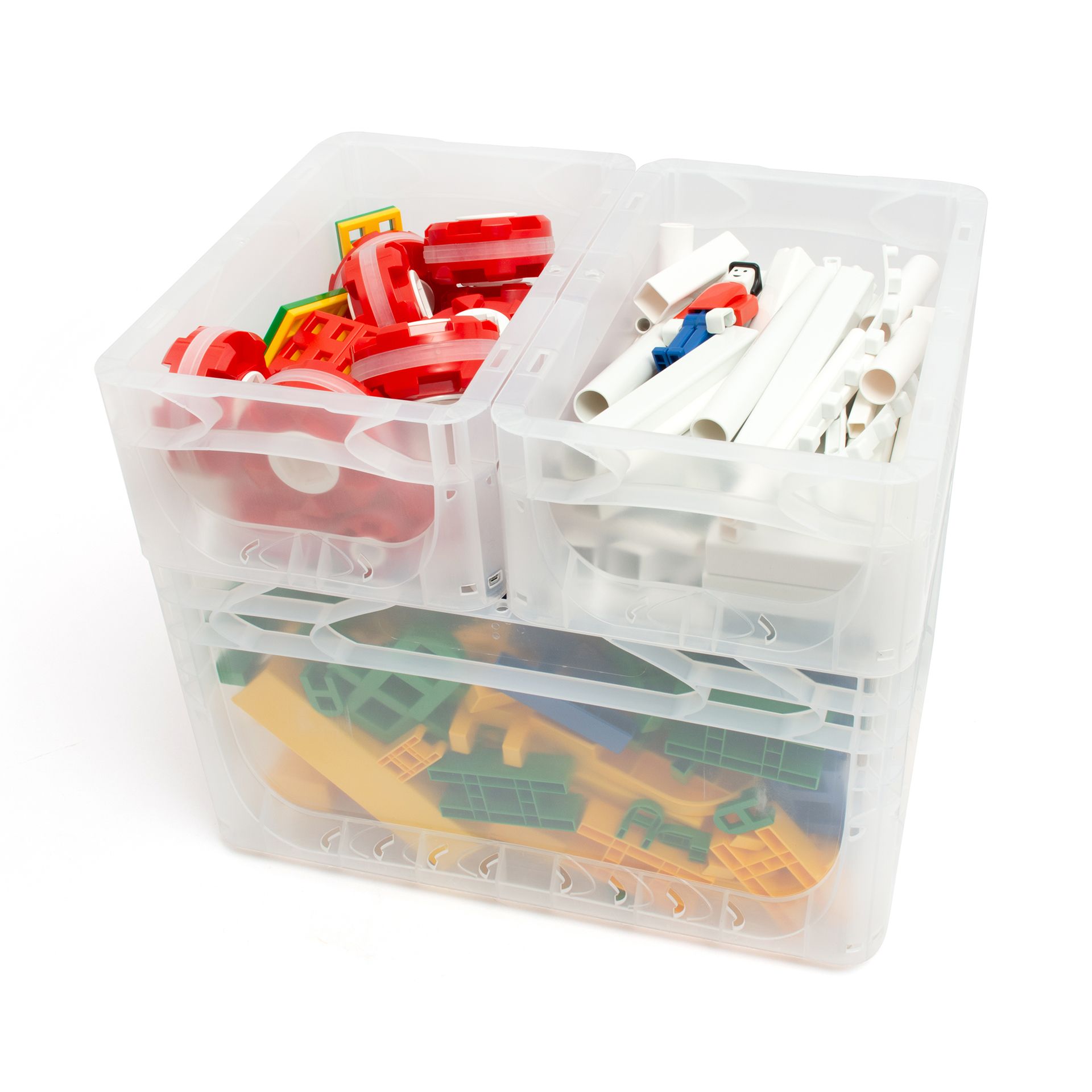 K-TEC 3+ Starter Set, 377er Set, inkl. Baupläne und Sortierboxen