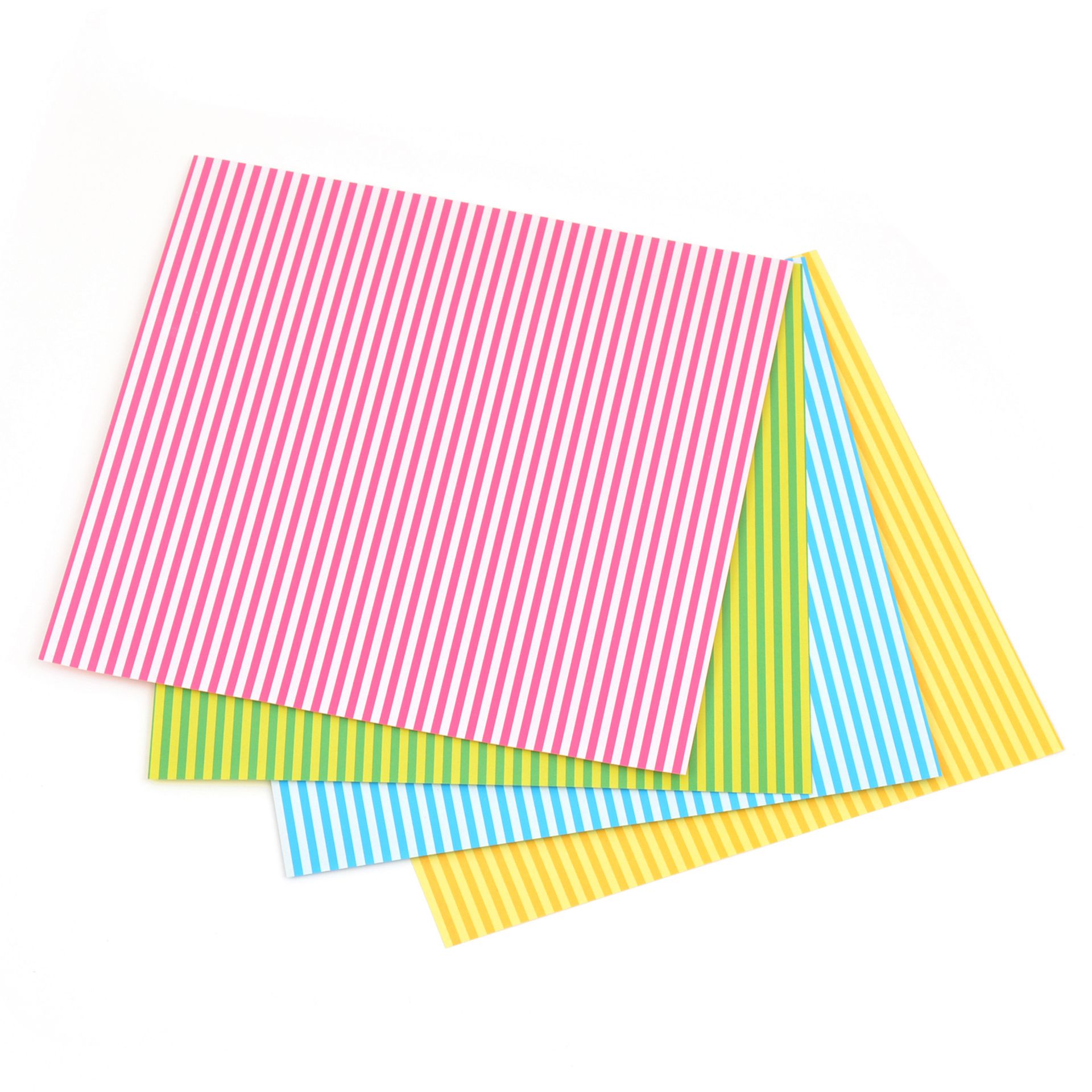 Origami Pünktchen u. Streifen, 15x15cm, 32 Blatt, 4 Far