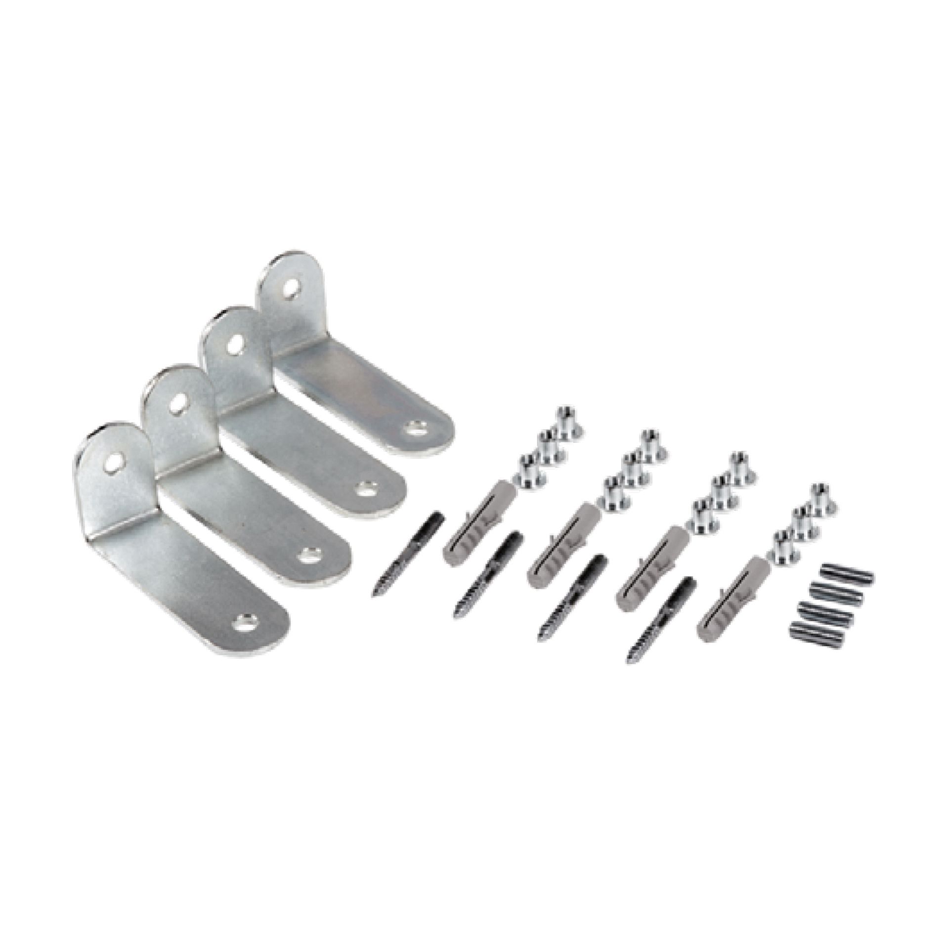 Wand- und Bodenbefestigungsset kurz