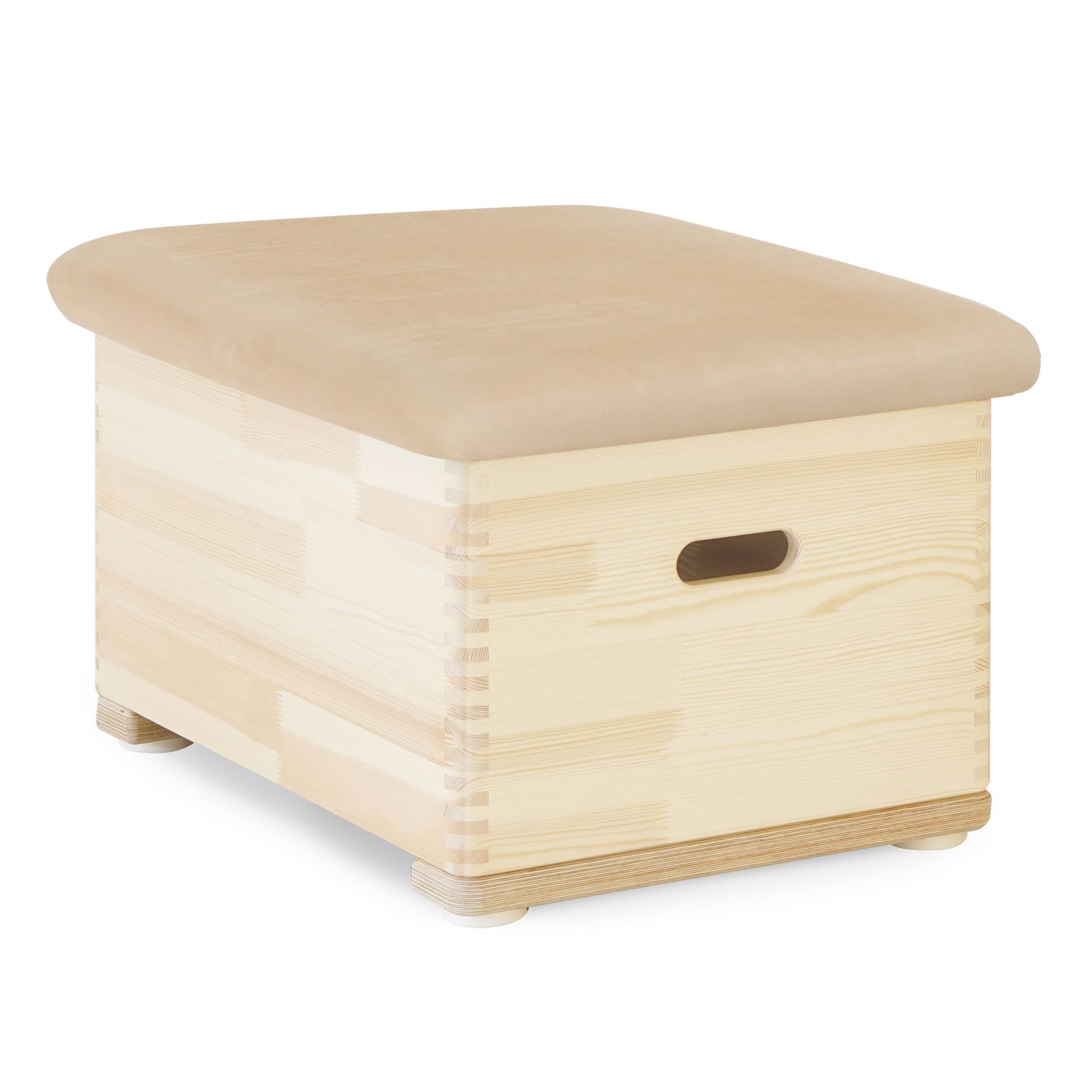 Sprungkasten klein mit Kernrindleder