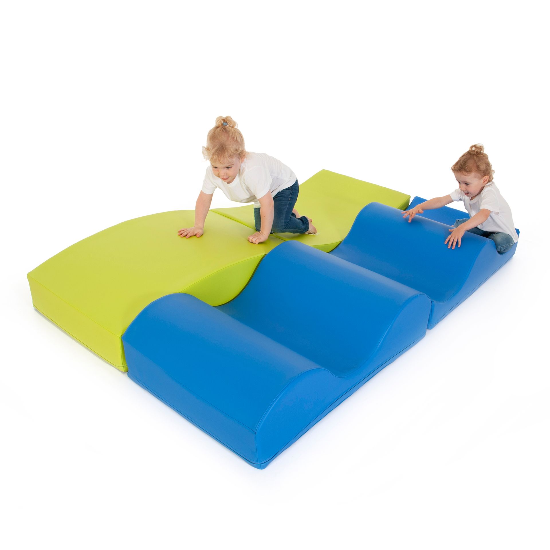 Wellenlandschaft Klappbar, 2er Set, Grün und Blau