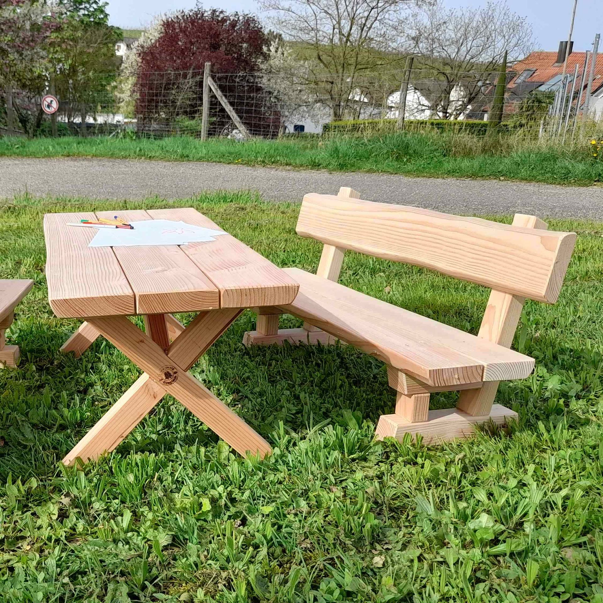 Gartengarnitur, Holz, Krippe