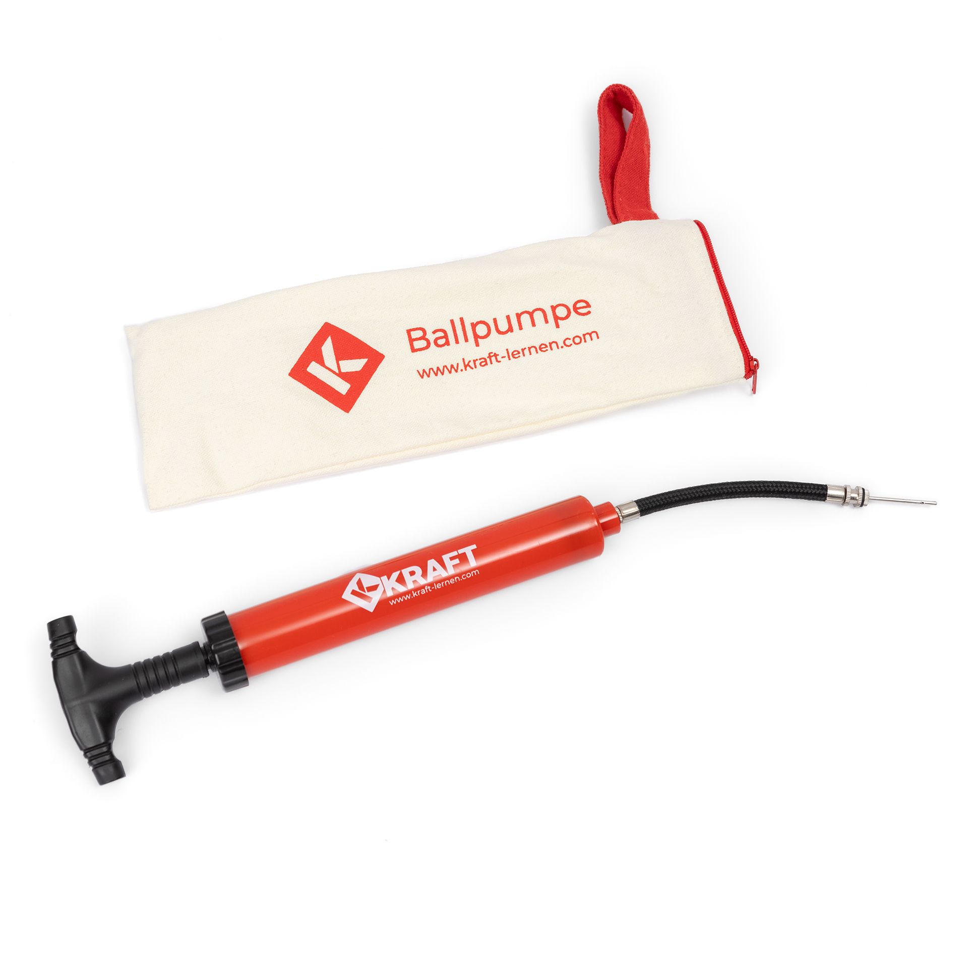 Ballpumpe mit Stofftasche