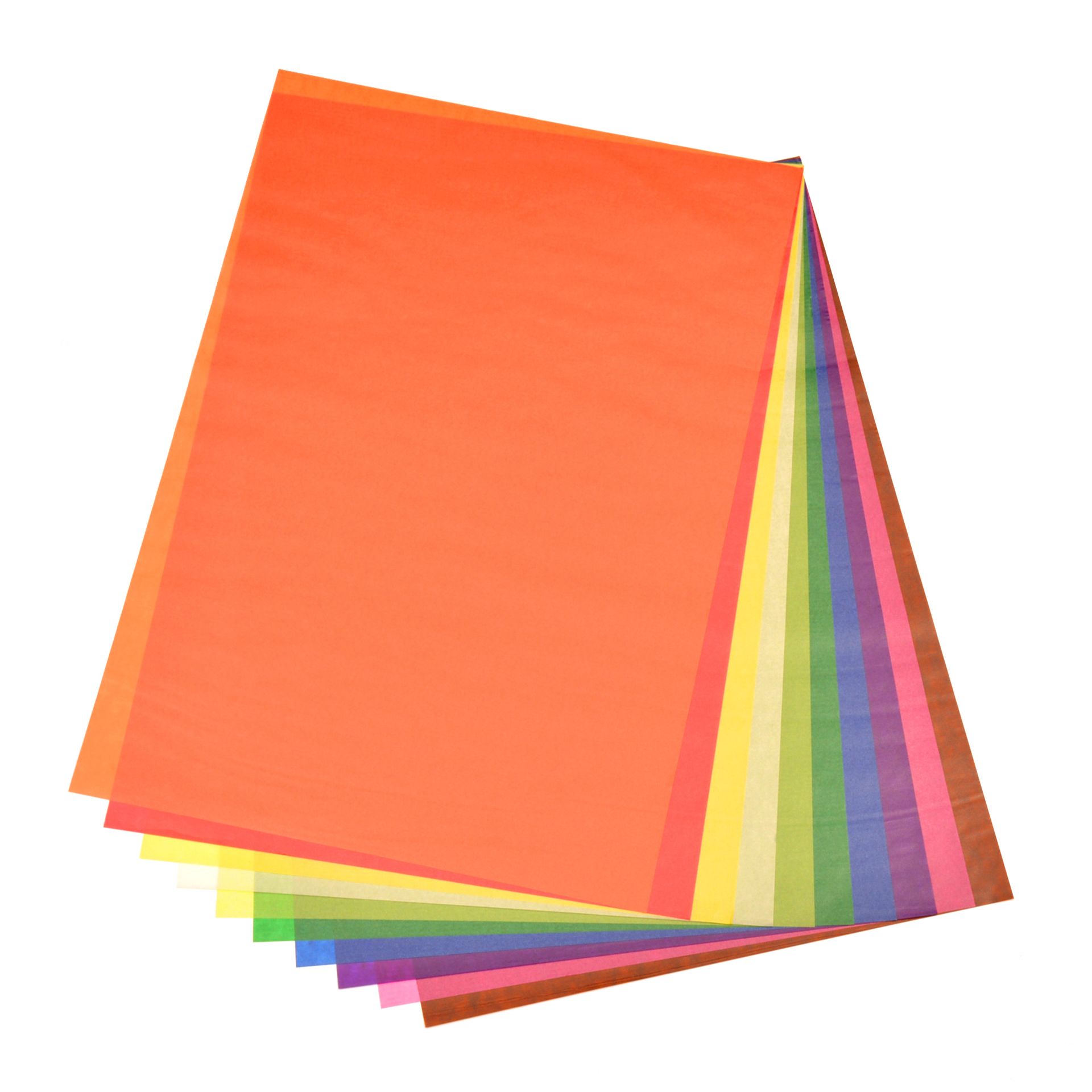 Transparentpapier 42g/m², 50 Bogen, 10 Farben