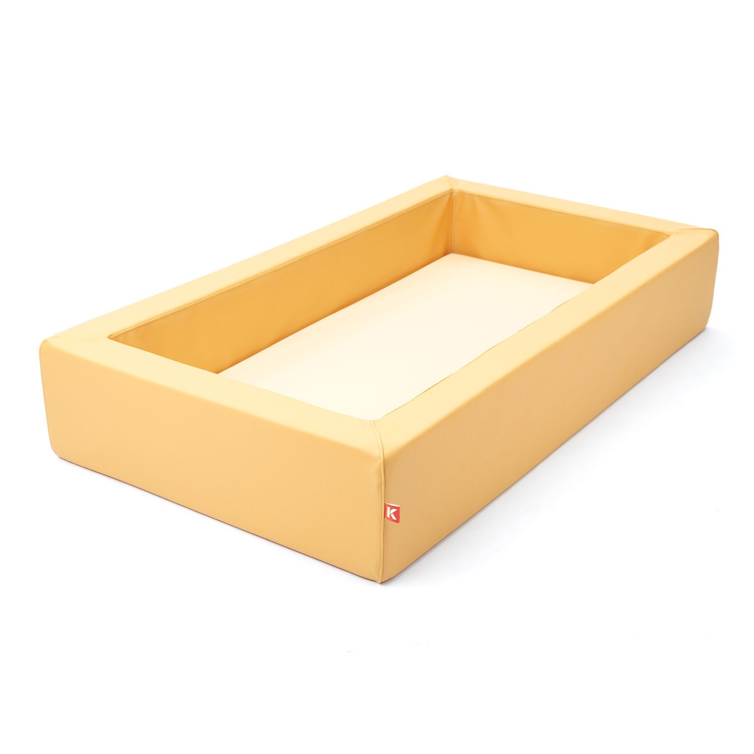 Schaumstoffbett Klein, Orange, Pastell