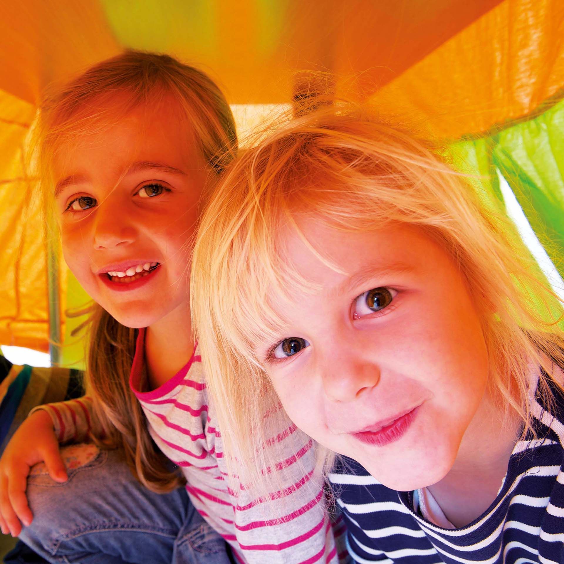 Tischzelt, 120x80cm, orange/grün