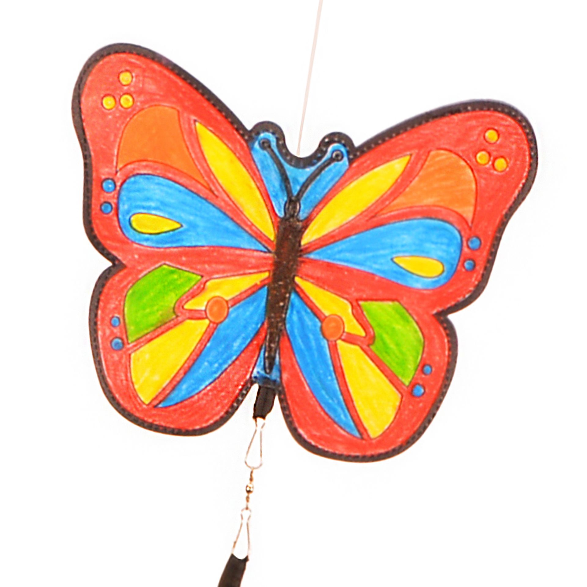 Windspiel zum Bemalen, Schmetterling-Motiv
