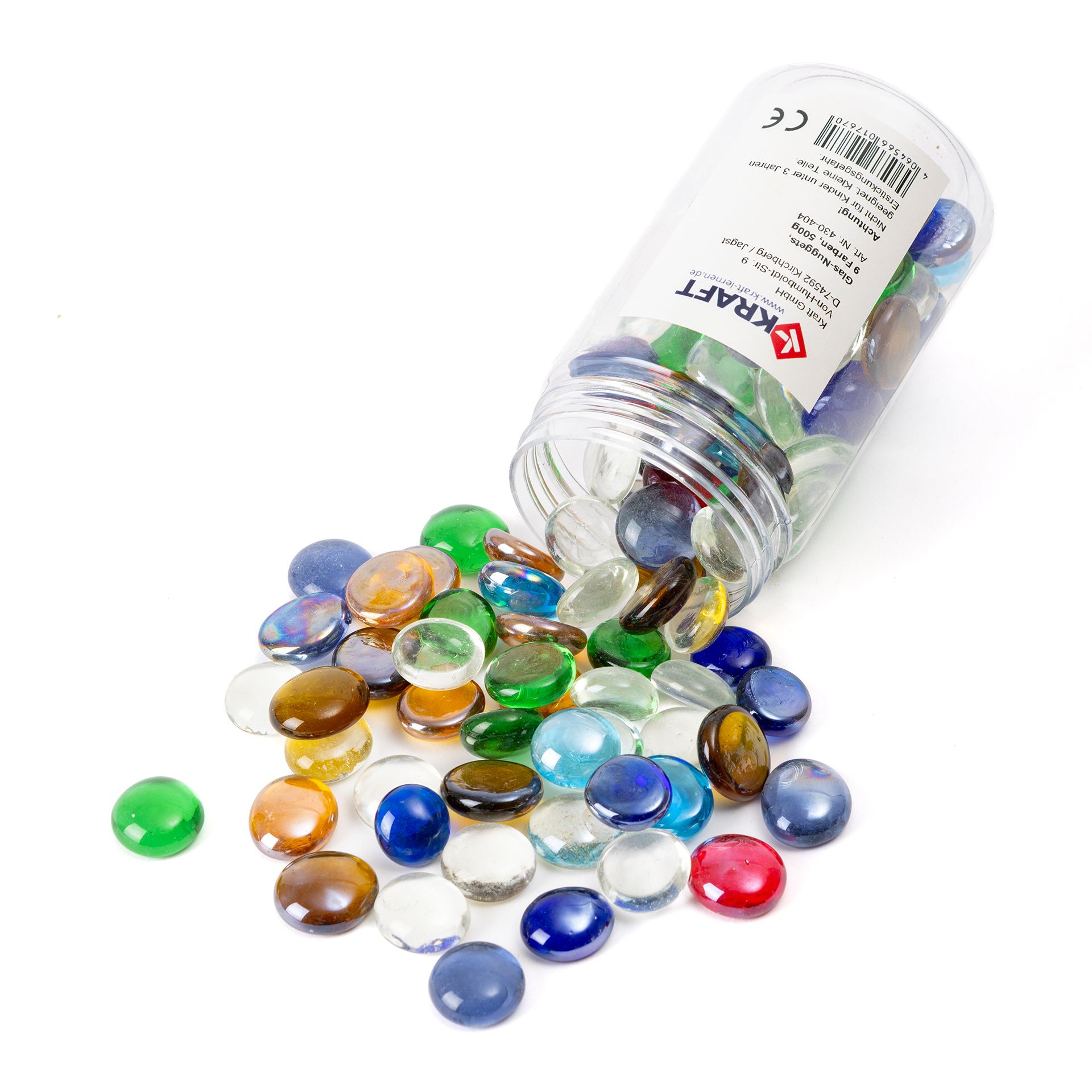 Glasnuggets, 9 Farben, 500g