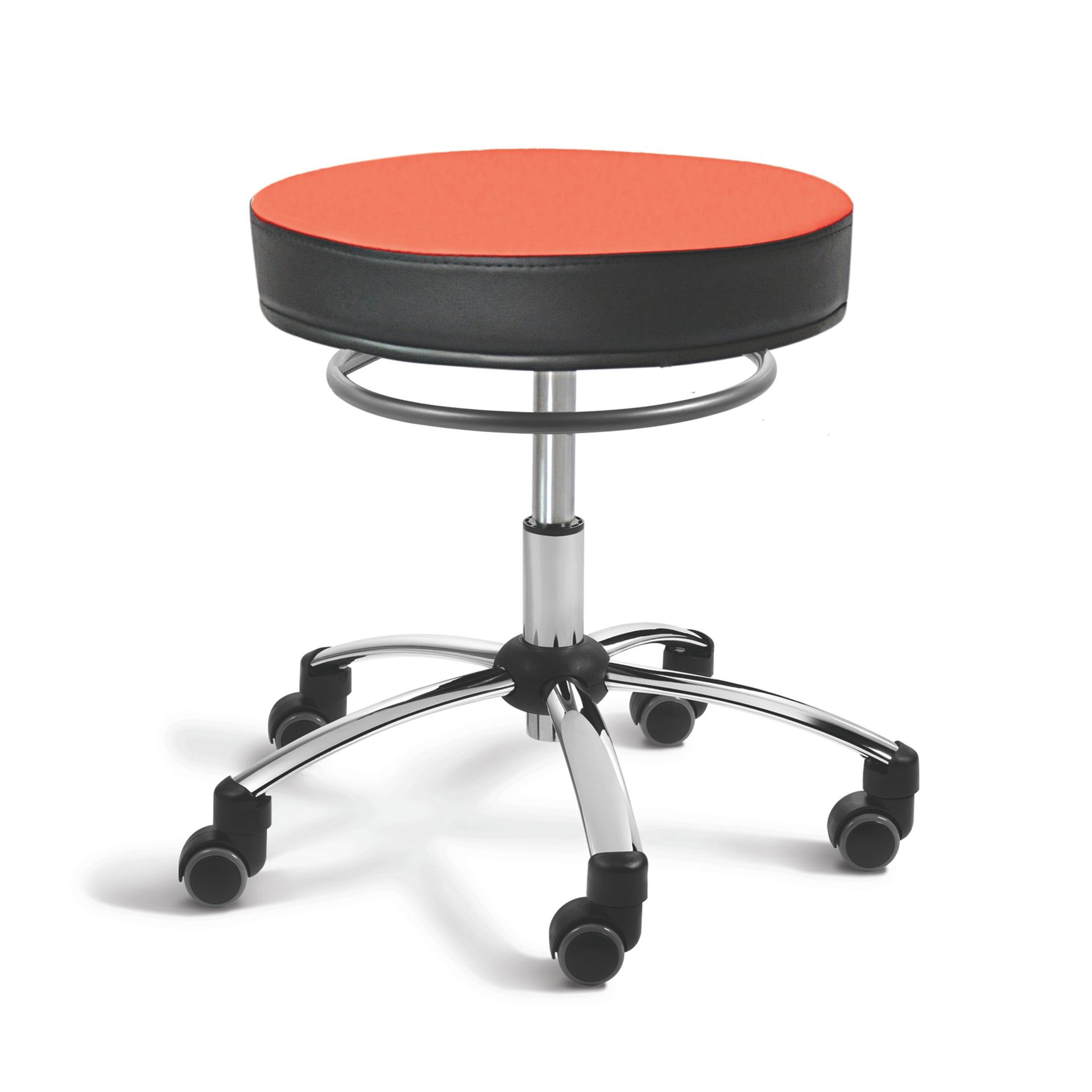Sanus Rollhocker, KL, rot, Standardrollen