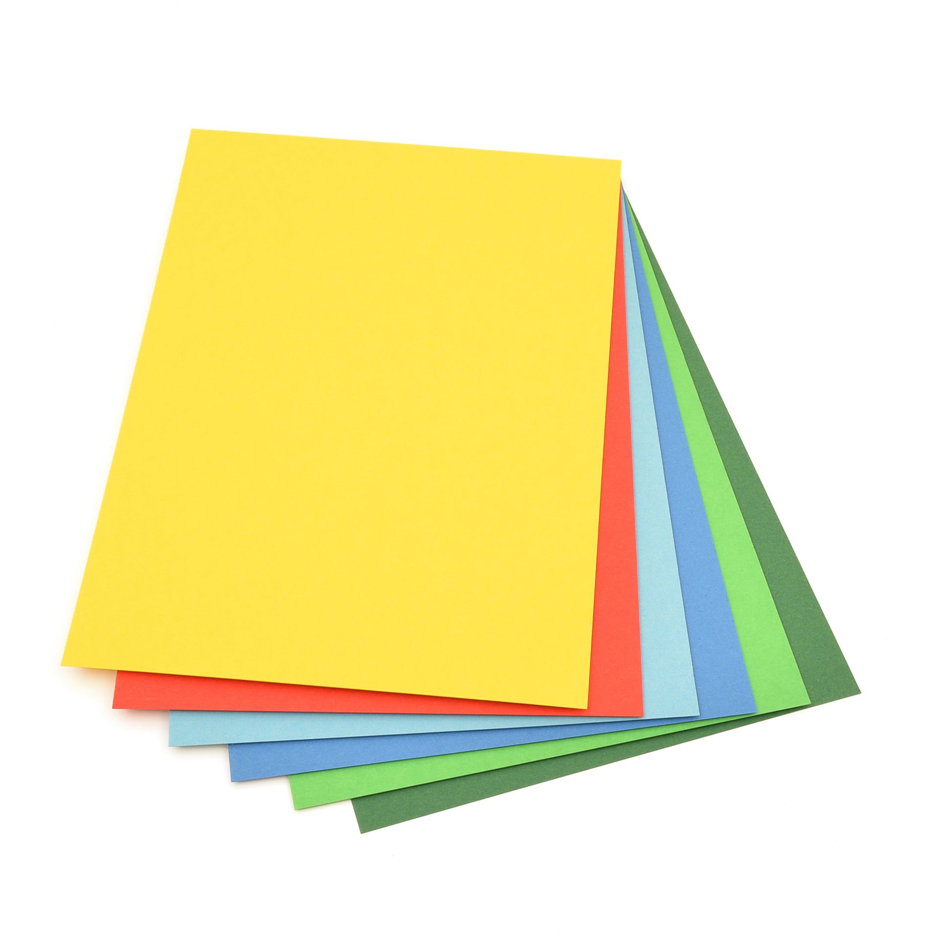 K300 g/m², 50x70cm, 72 Bogen, 6 Farben