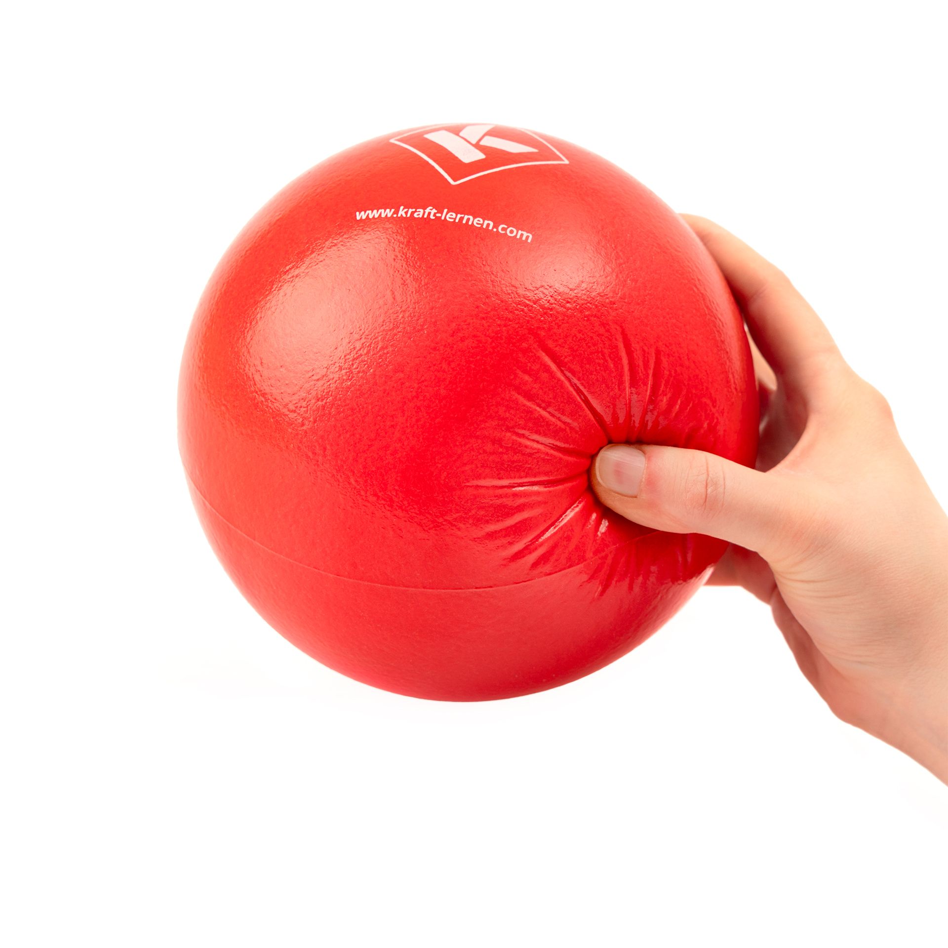 Softball mit Elefantenhaut, 16 cm, Rot