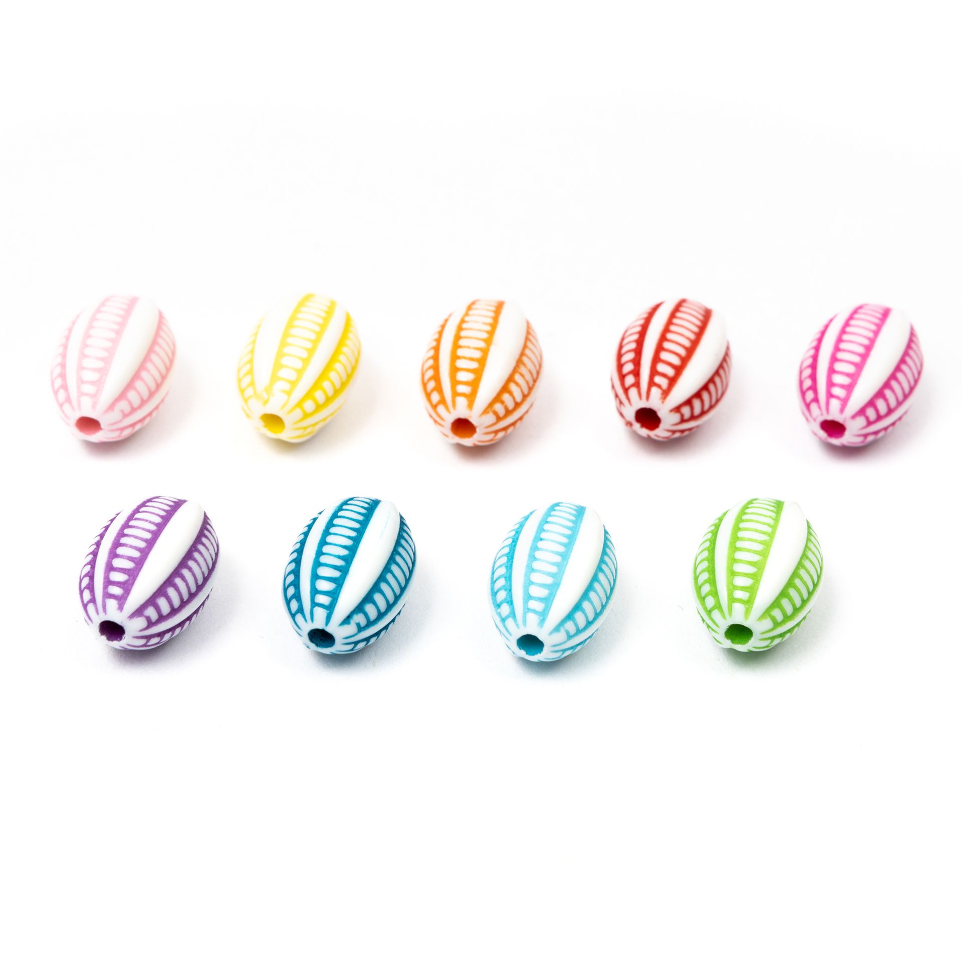 Perlen-Rillen, oval, 1300er Set