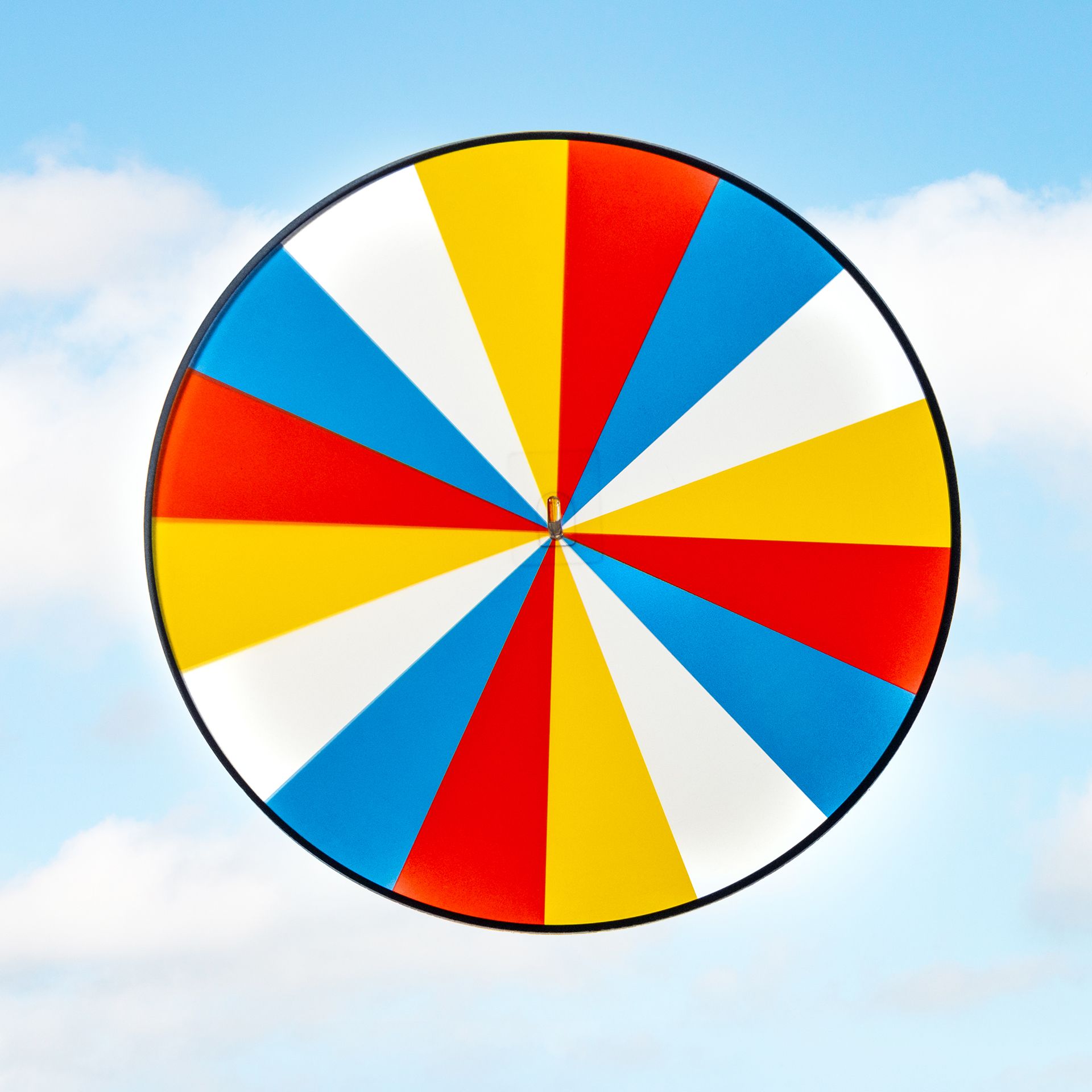 Fensterkreis Farbstrahlen