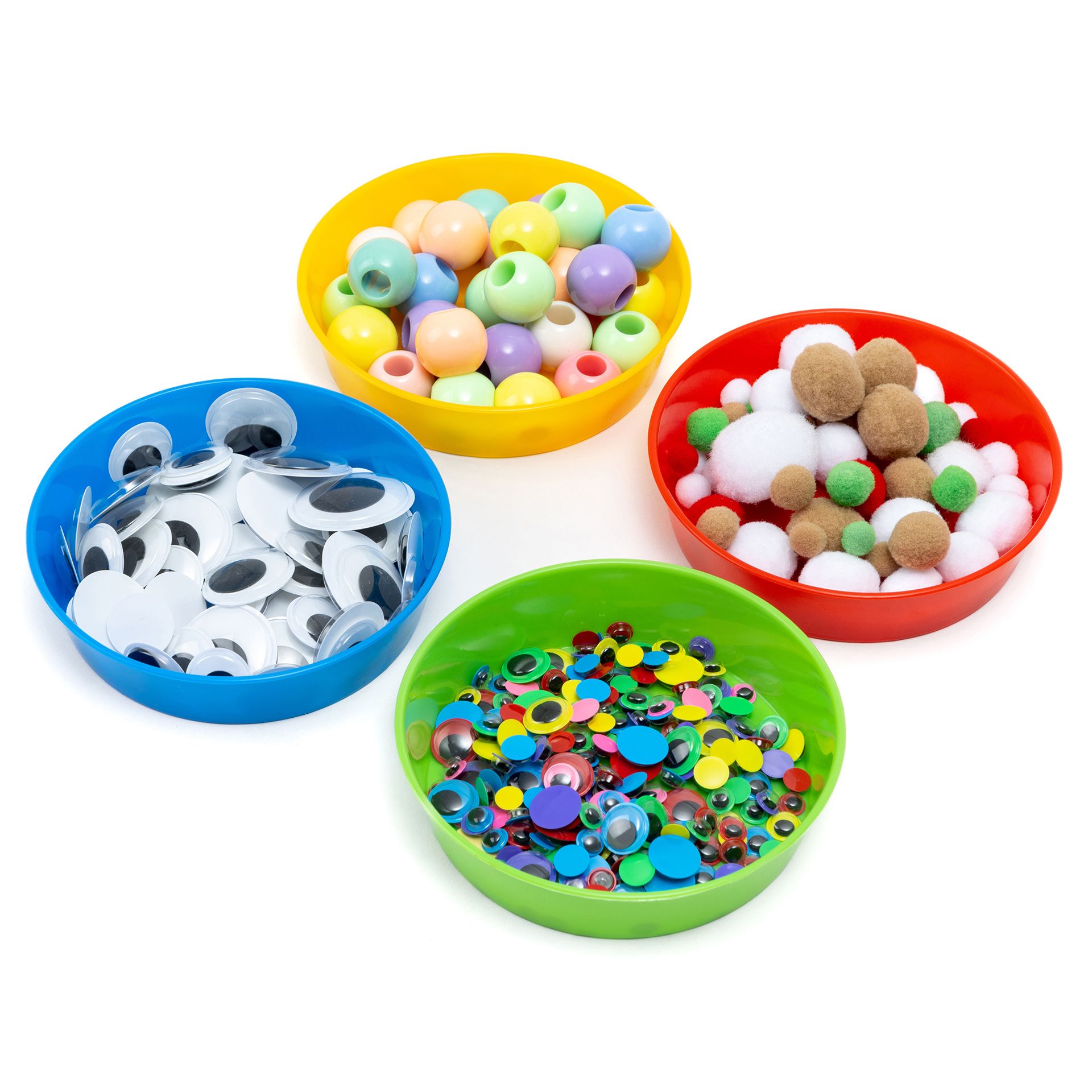 Materialschalen rund, 4er Set