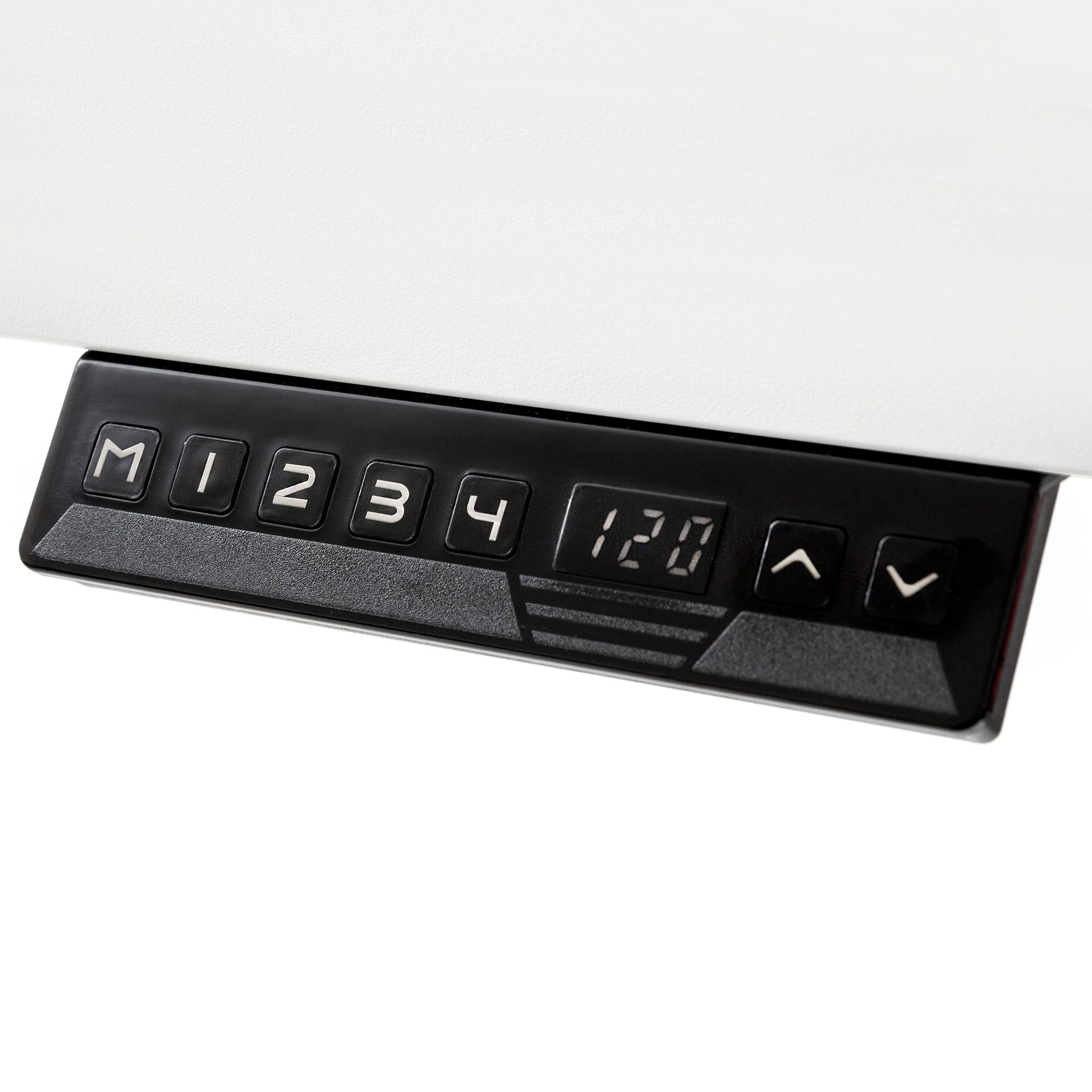 Elektrisch höhenverstellbarer Tisch, 139x80, weiß/weiß