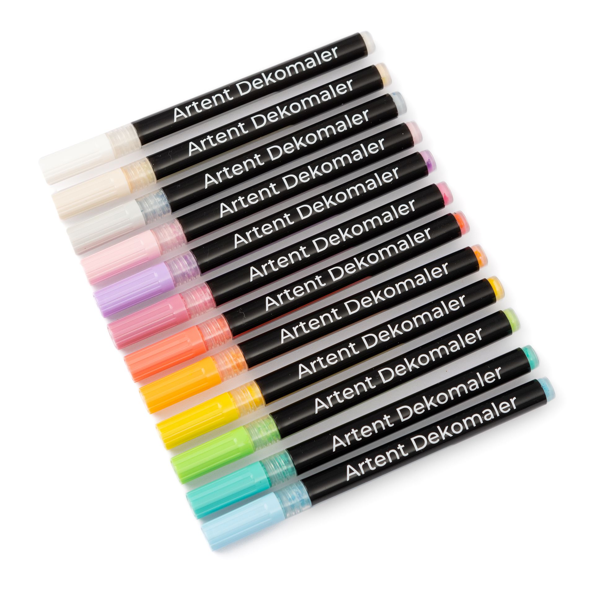 Artent Dekomaler, 12er Acrylstifte-Set, Pastell