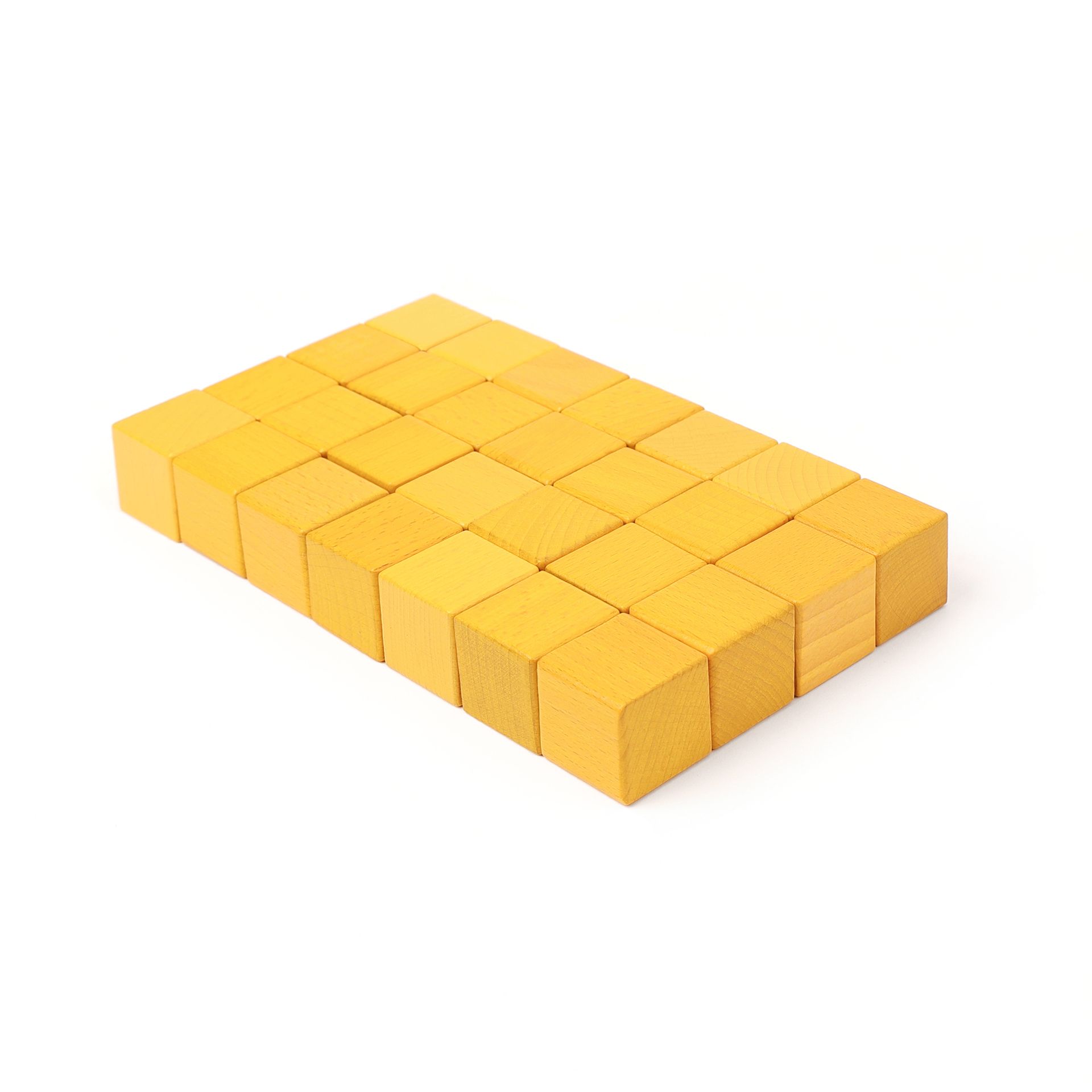 Holzwürfel 28er 3x3x3cm gelb