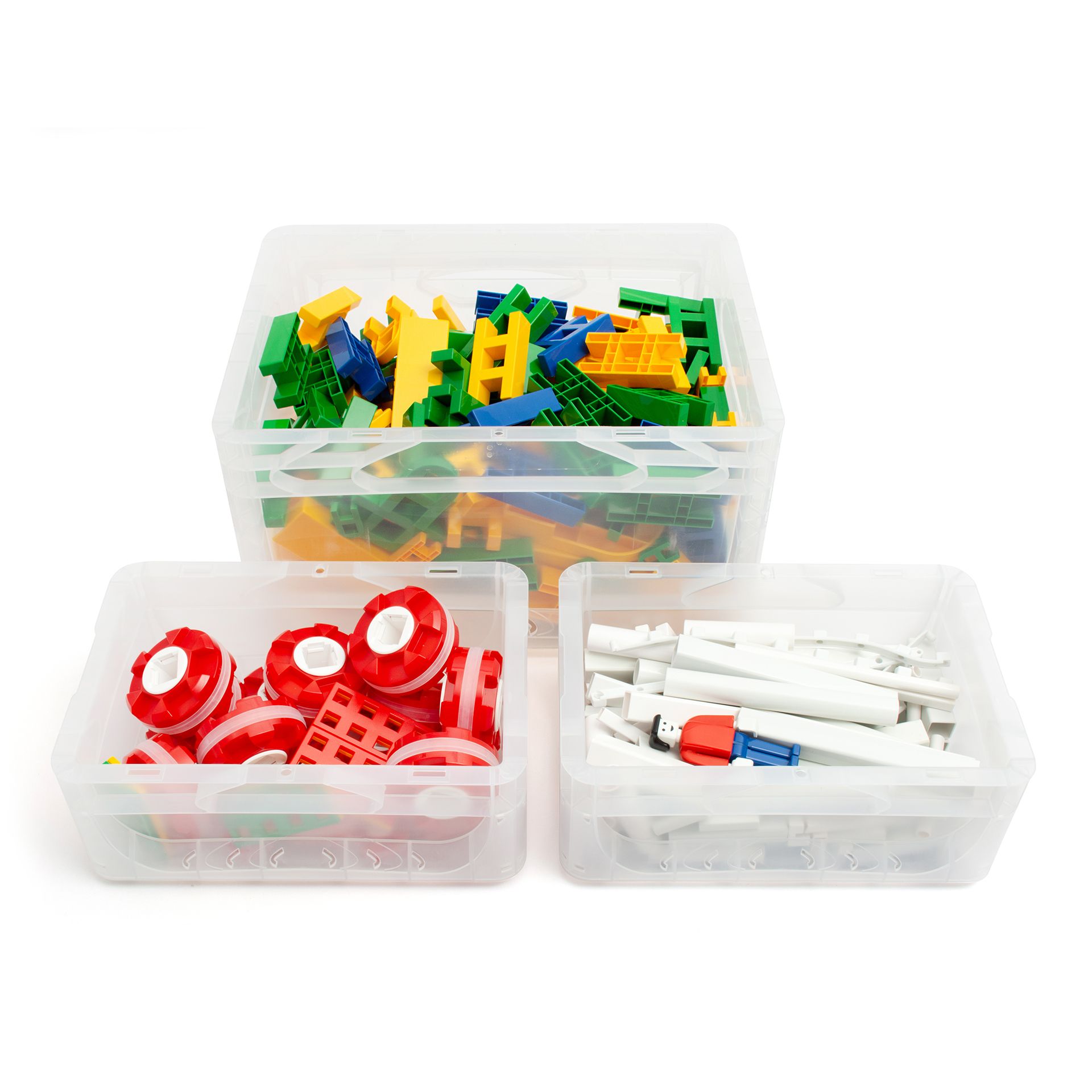 K-TEC 3+ Starter Set, 377er Set, inkl. Baupläne und Sortierboxen