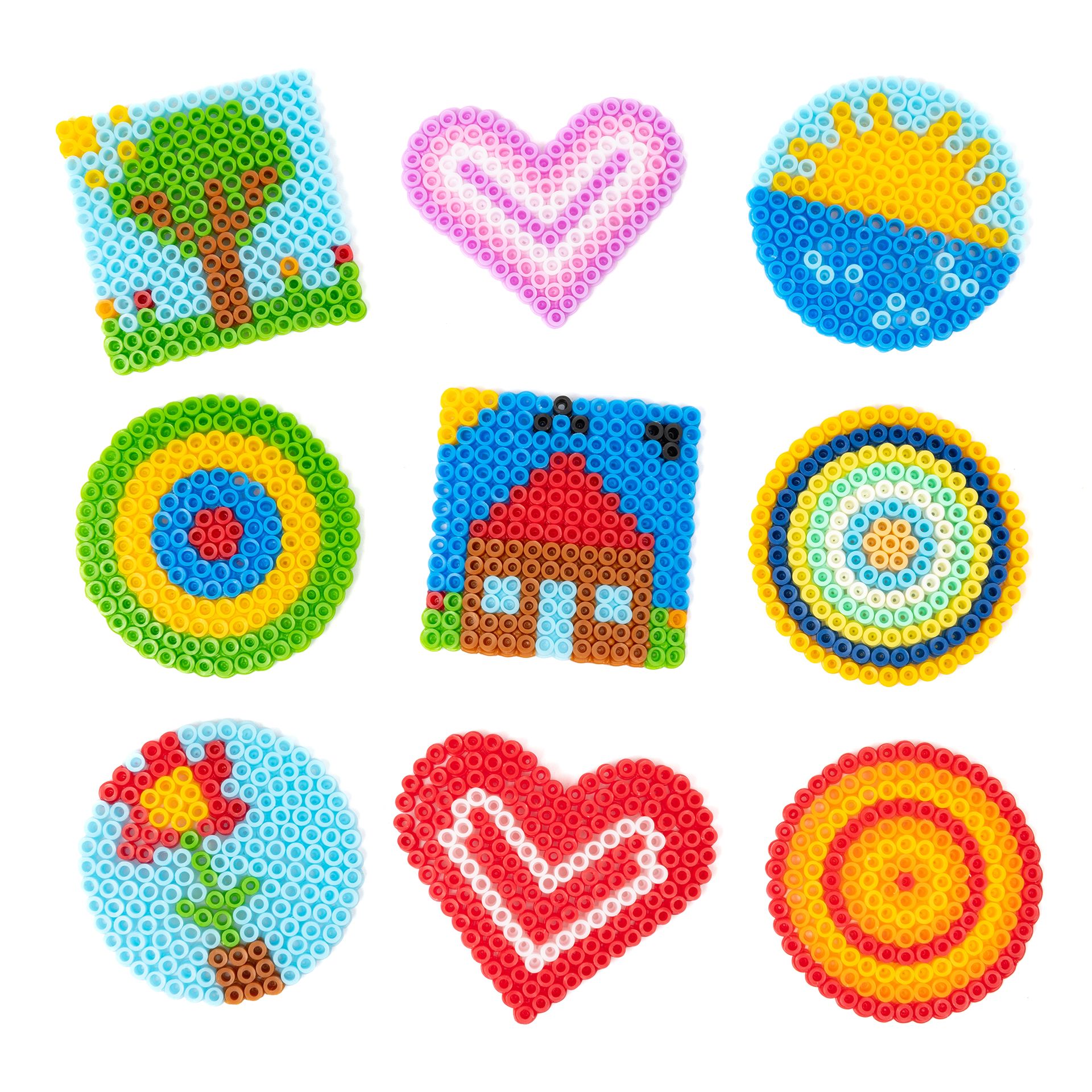 Bügelperlen-Eimer, 15.000 Perlen, inkl. 3 Platten