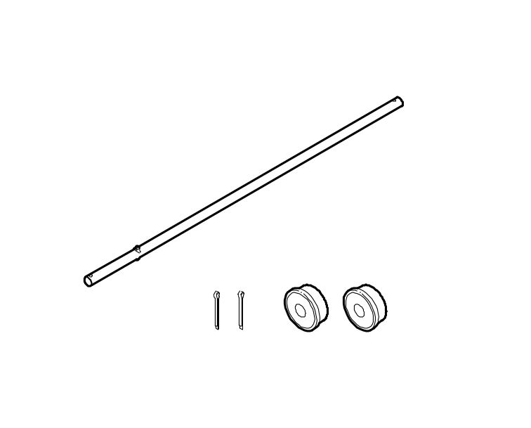 8850515 Achse für 479 - Länge: 51 cm