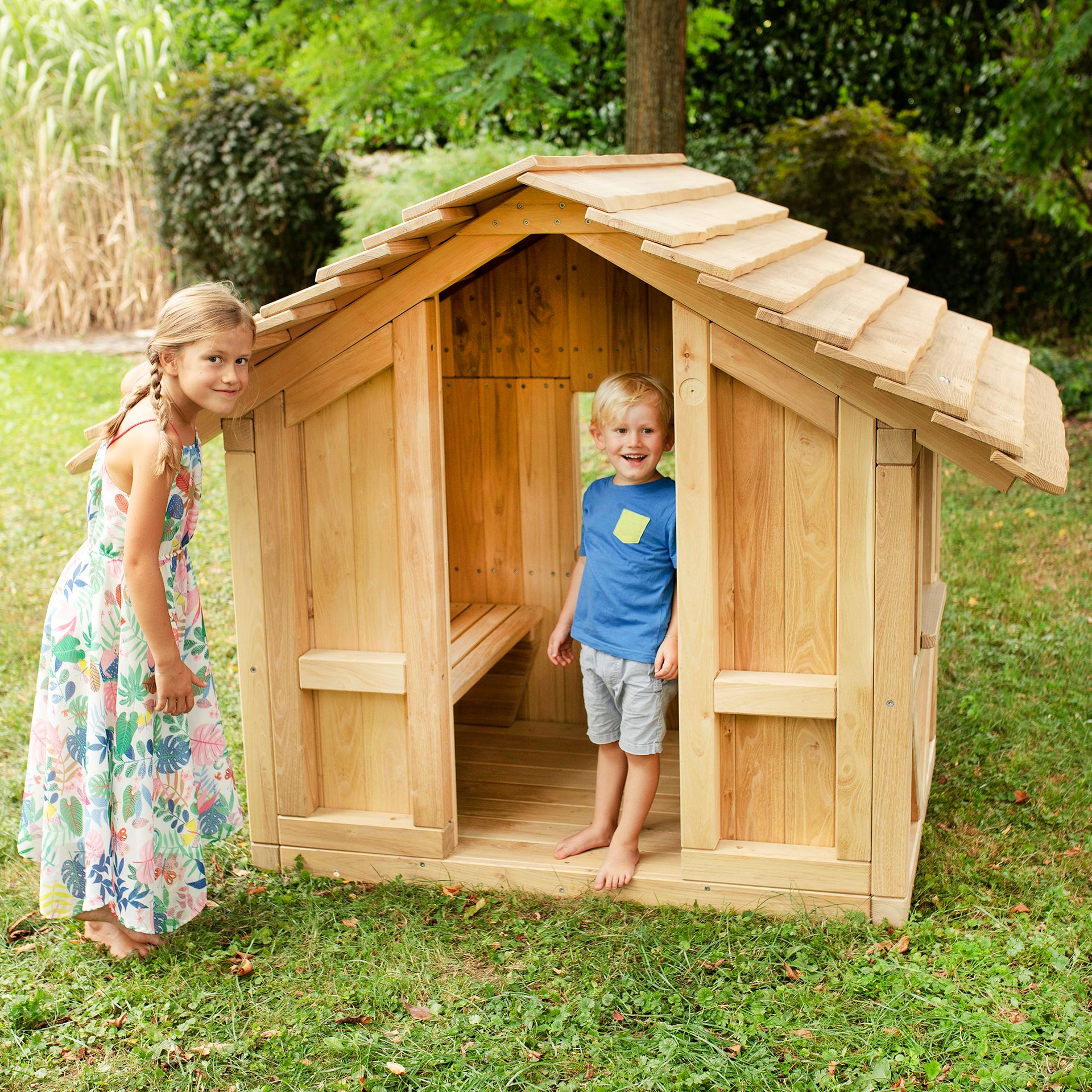 Spielhaus mit Terrasse für den Garten, Holz
