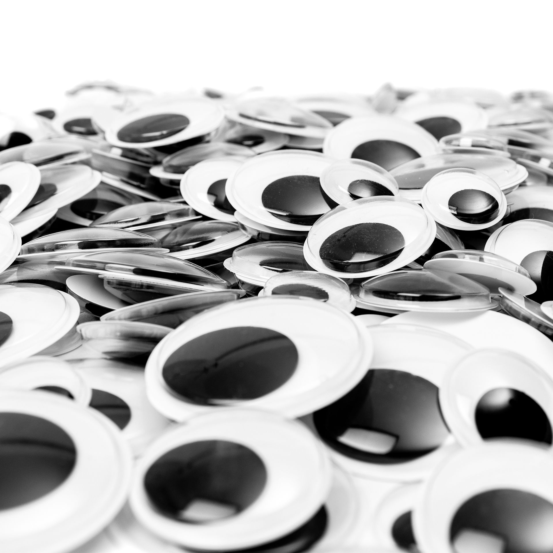 Wackelaugen XL, 5 Größen, 500 Stück