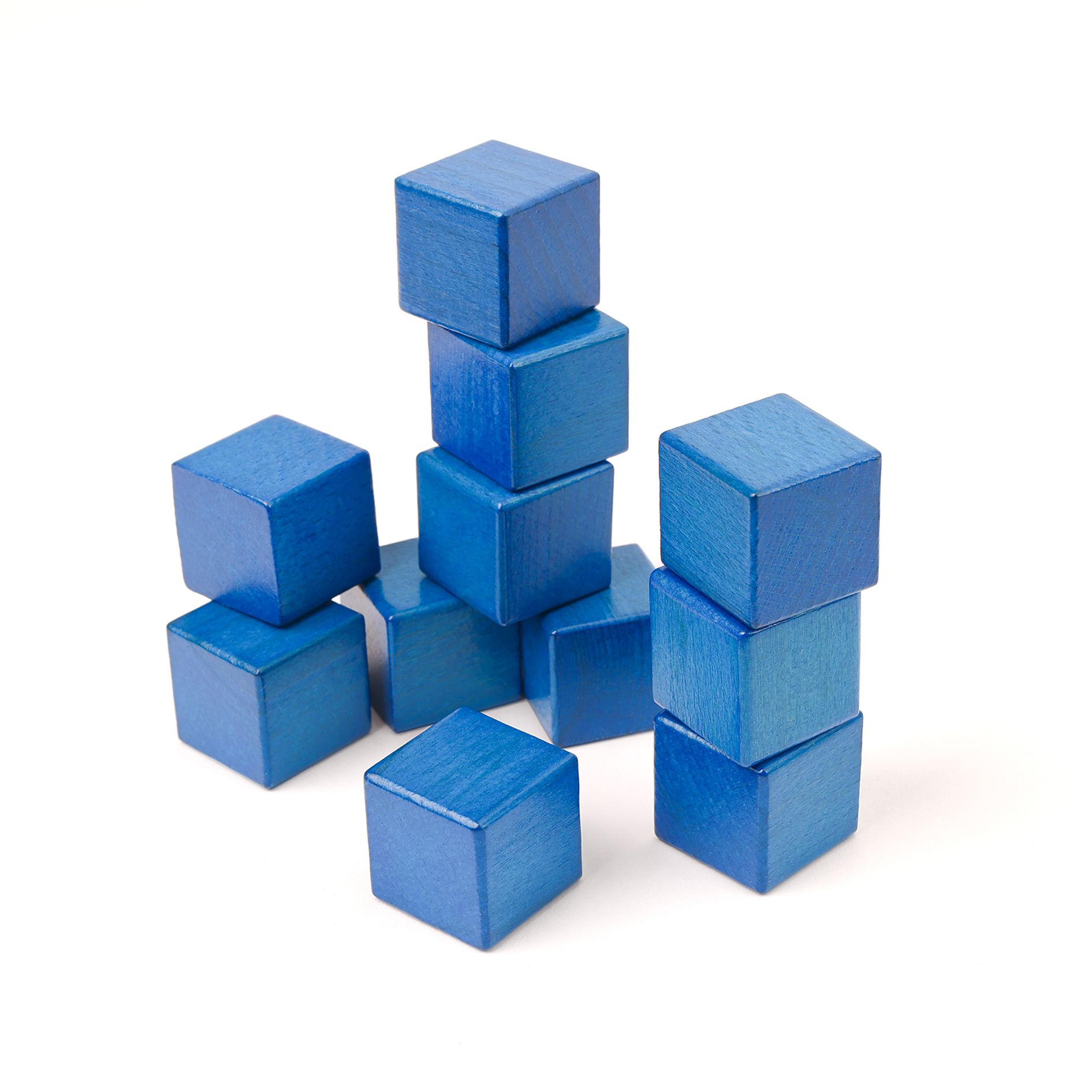 Holzwürfel 28er 3x3x3cm blau