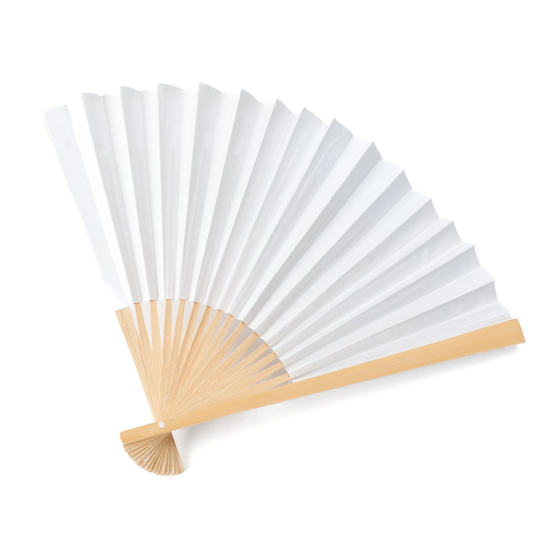 Fächer zum Bemalen, blanko, 12er Set