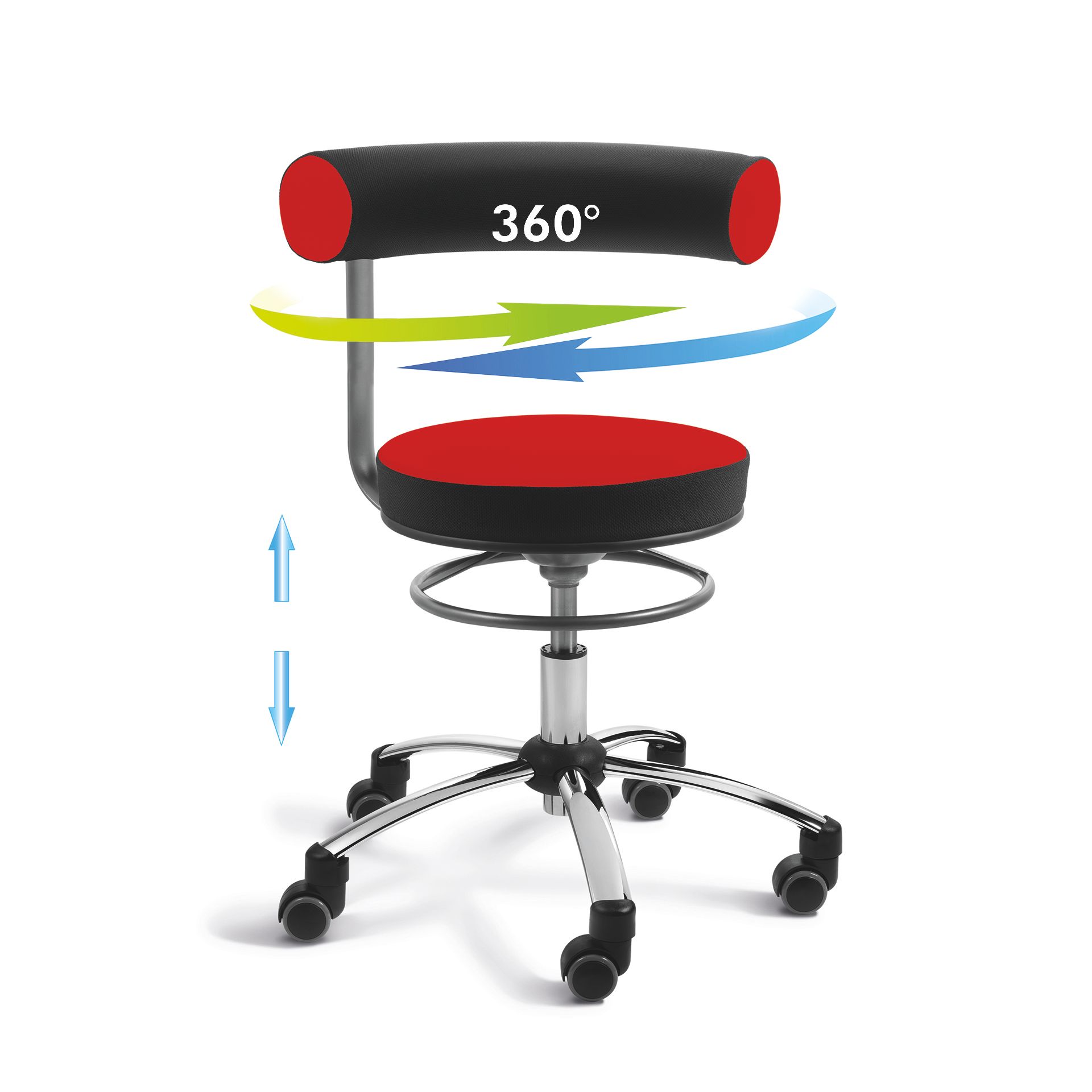 Sanus NORM, Stoff, rot, Standardrollen