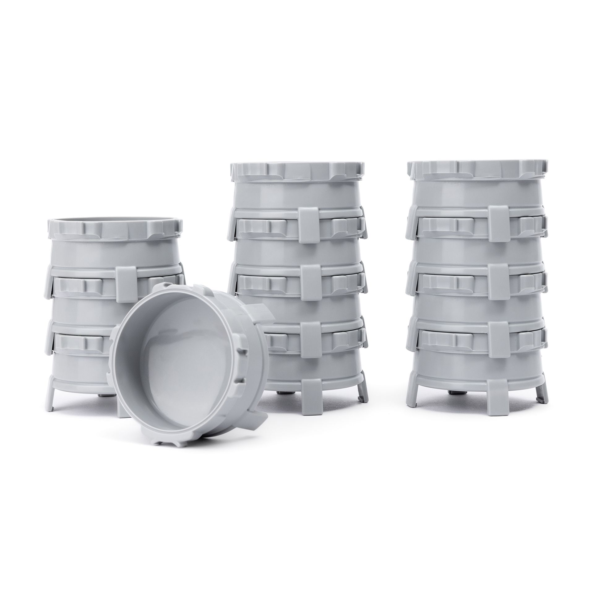 Tempera-Blöcke Paletten, grau, 12er Set