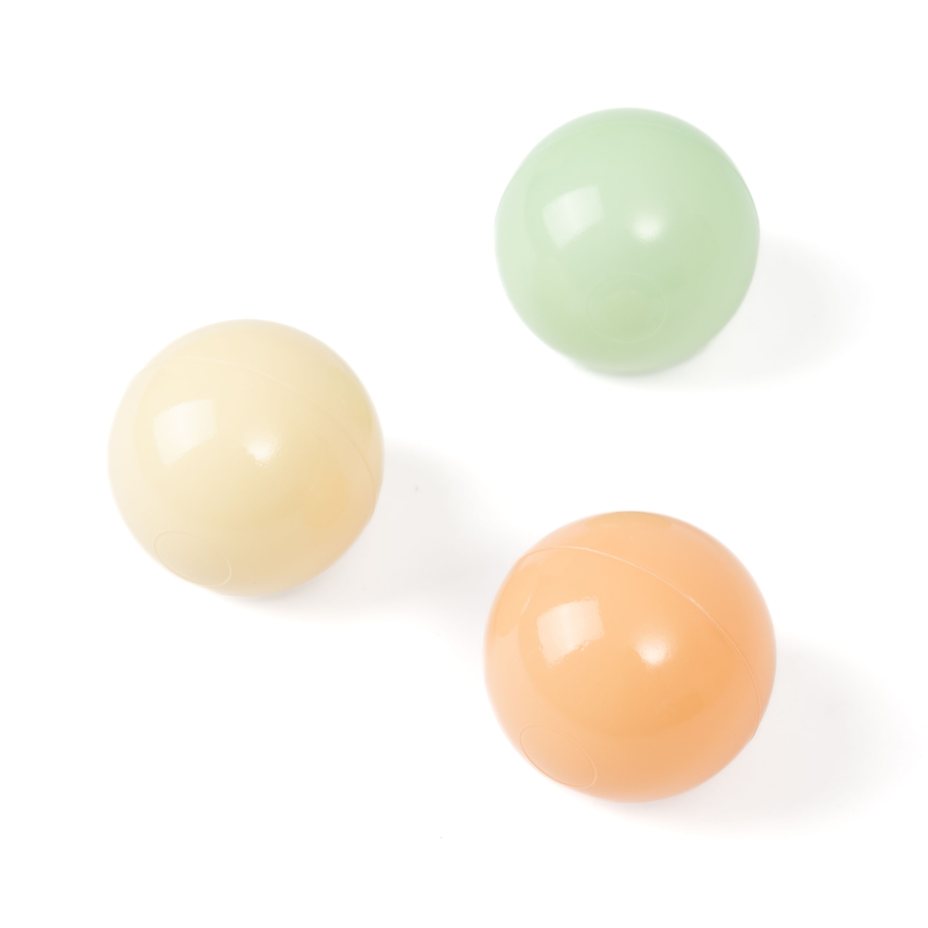 Creamy Bällebad Bälle, 7 cm, pastellfarben, 300er Set